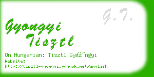 gyongyi tisztl business card